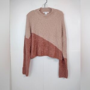 Planet Gold women's peach cropped sweater size (XL)